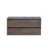 База под раковину Luka 1000 подвесная, 2 выкатных ящика soft-close, R.Oak