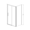 Душевой уголок Soft VSR-3SO9015CL, 1500*900, хром, стекло прозрачное