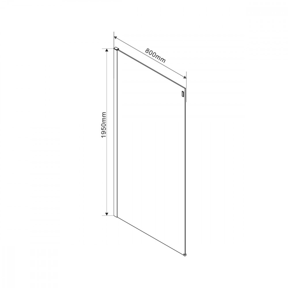 Душевой уголок Como VSR-1C8013CL, 1300*800, хром, стекло прозрачное
