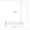 Душевая перегородка Walk-In HR VSW-4HR100CG, 1000*2000, хром, стекло тонированное