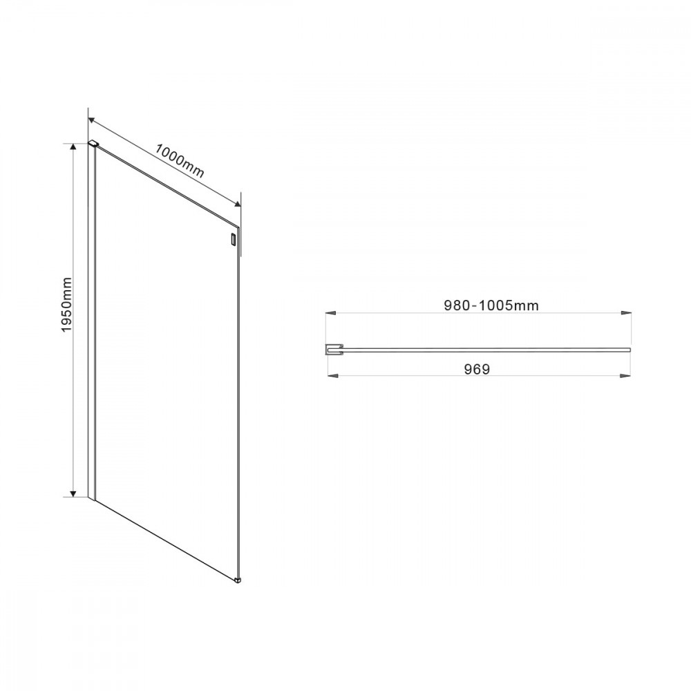 Душевой уголок Como VSR-1C1013CL, 1300*1000, хром, стекло прозрачное
