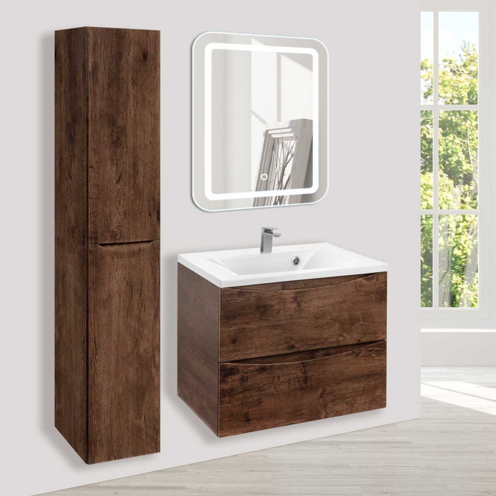 База под раковину Mia 650 подвесная, 2 выкатных ящика soft close, R.Wood