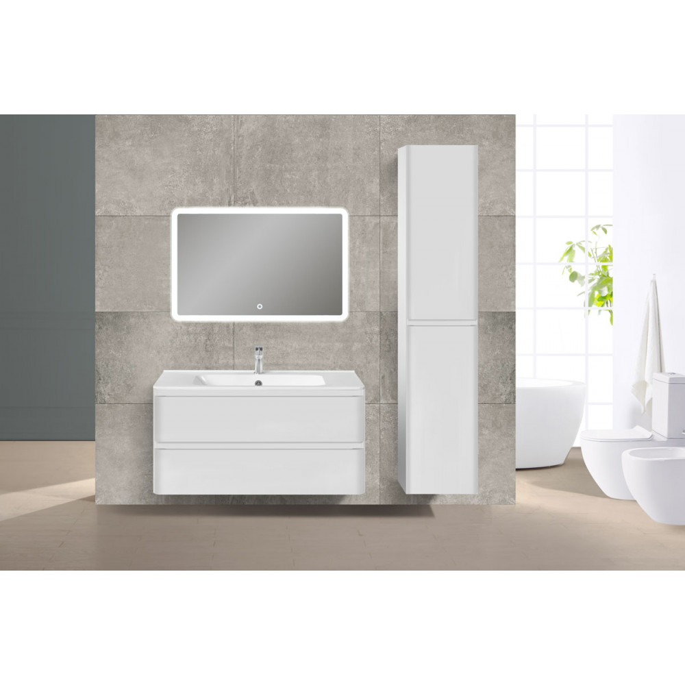 База под раковину Vico 1000 подвесная, 2 выкатных ящика soft close, G.White