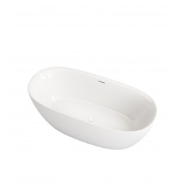 Ванна акриловая Vincea VBT-708-1600, 1600*800*585, цвет белый, щелевой перелив, слив белый