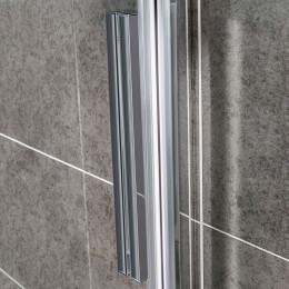 Душевая дверь Slim-U VDS-2SU120CLB, 1200, м.черный, стекло прозрачное