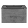 База под раковину Mia 800 подвесная, 2 выкатных ящика soft close, Beton