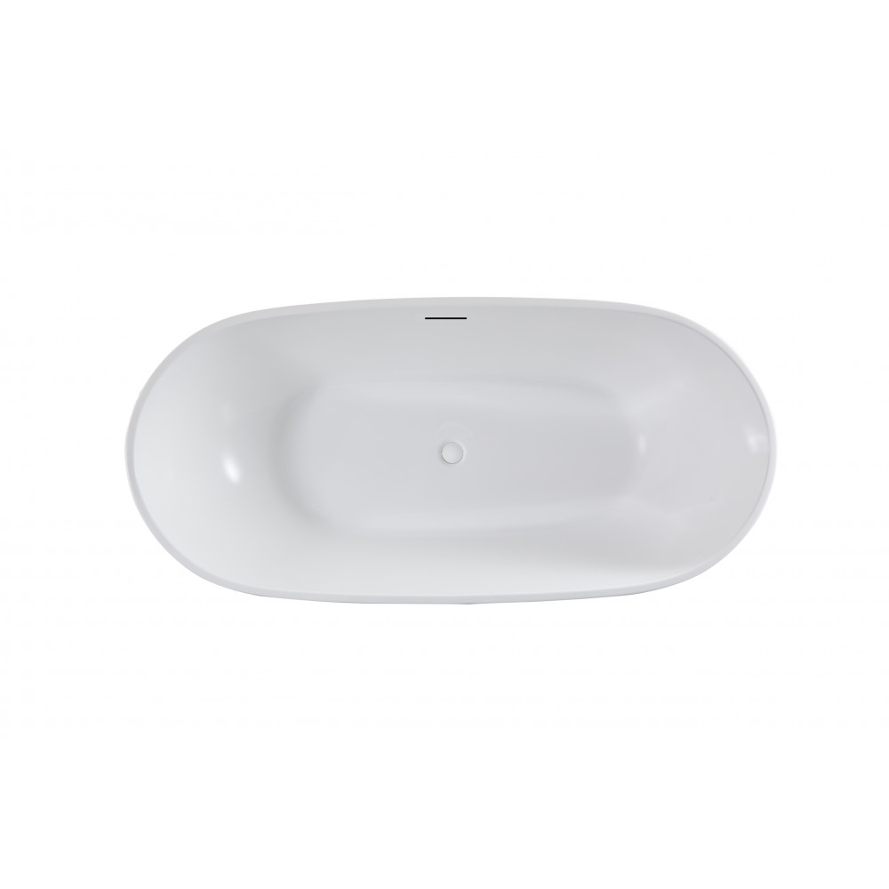 Ванна акриловая Vincea VBT-408-1800MW, 1800*815*580, цвет белый матовый, щелевой перелив