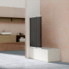 Душевая шторка на ванну VSB-1E100CG, 1000*1450, хром, стекло тонированное