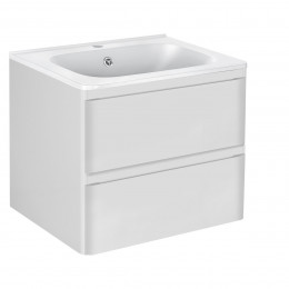 База под раковину Vico 600 подвесная, 2 выкатных ящика soft close, G.White