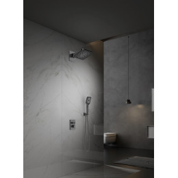 Душевой комплект Inspire VSFW-3I21MT4GM встраиваемый, термостат, двухрежимный, вороненая сталь