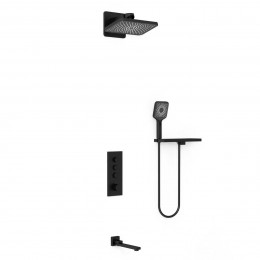 Душевой комплект Inspire VSFW-433TI4RMB встраиваемый, термостатический, трехрежимный, черный