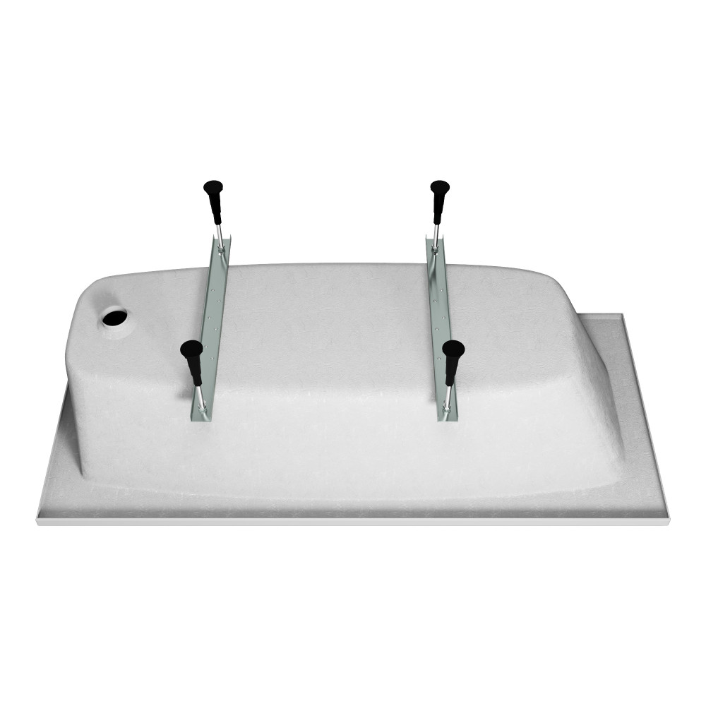 Ванна акриловая Vincea VBT-2S170-LG с ножками 1700*750*440, пристенная, цвет белый