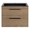 База под раковину Chiara 2D 600 подвесная, 2 выкатных ящика soft-close, N.Oak