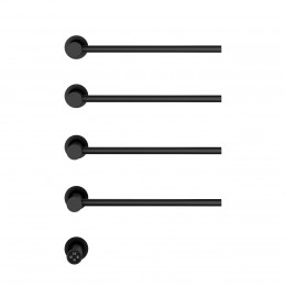 Полотенцесушитель электрический Vincea VTD-2H1MB, черный, таймер