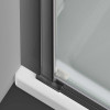 Душевая дверь Alpha VDP-3AL600CLGM, вороненая сталь, стекло прозрачное