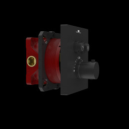 Встраиваемый смеситель для душа VSCV-321TMB двухфункциональный, термостатический, черный