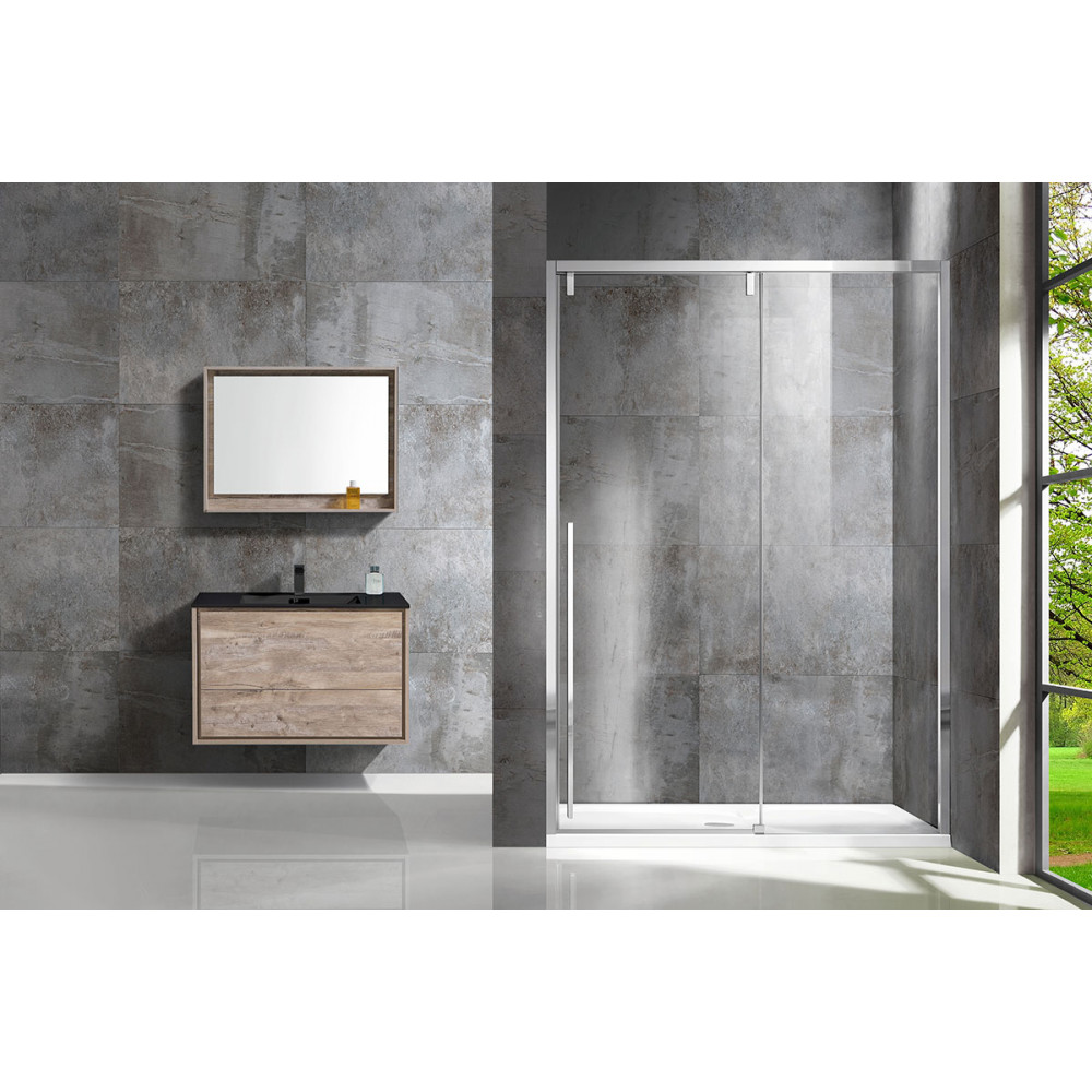 Душевая дверь Lugano VDS-1L160CL-1, 1600, хром, стекло прозрачное