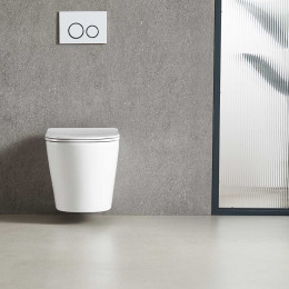 Унитаз подвесной Piatti VT1-11T Tornado, цвет белый, ультратонкое soft-close сиденье