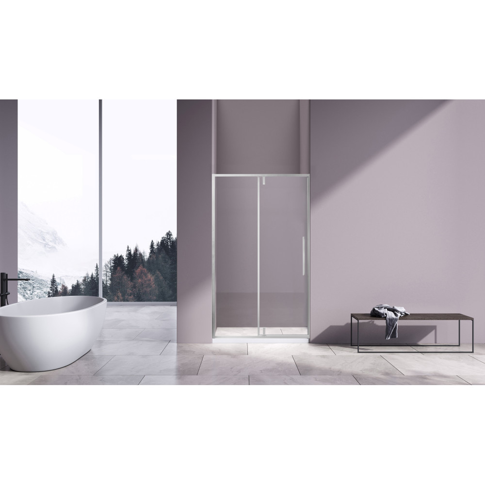 Душевая дверь Slim-N VDP-4SN110CL, хром, стекло прозрачное