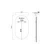 Зеркало LED VLM-3AU100-2 600х1000 c сенсорным выключателем и диммером, антизапотевание
