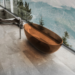 Ванна прозрачная Vincea VBT-6T01BR, 1700*750*550, цвет янтарь прозрачный