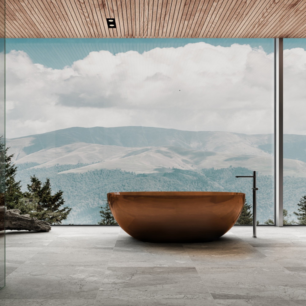 Ванна прозрачная Vincea VBT-6T01BR, 1700*750*550, цвет янтарь прозрачный