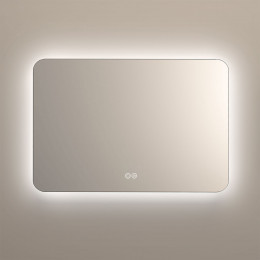 Зеркало LED VLM-3BE120-2 1200х800 c сенсорным выключателем и диммером, антизапотевание