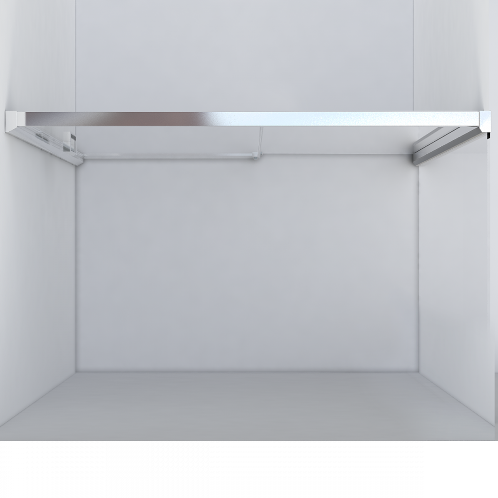 Душевая дверь Lugano VDS-1L120CL-1, 1200, хром, стекло прозрачное