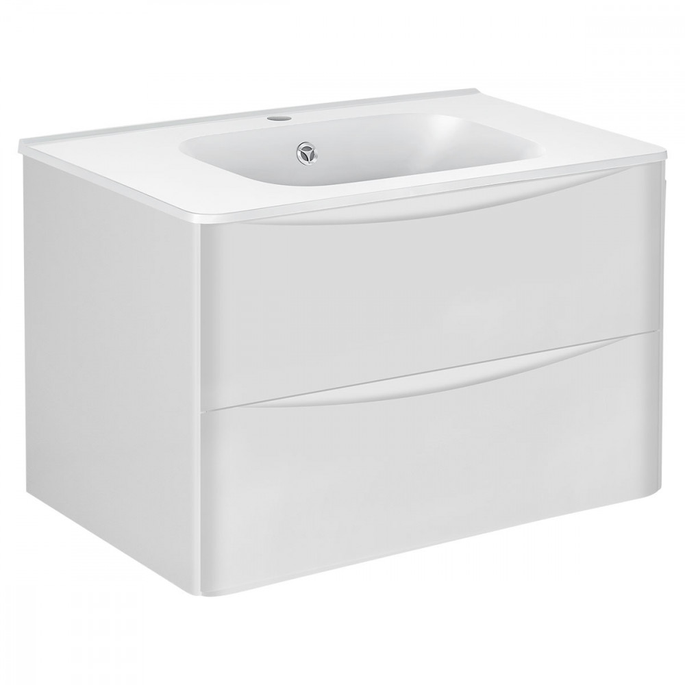 База под раковину Paola 800 подвесная, 2 выкатных ящика soft close, G.White