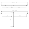 Душевая дверь Slim-N VDP-4SN110CL, хром, стекло прозрачное