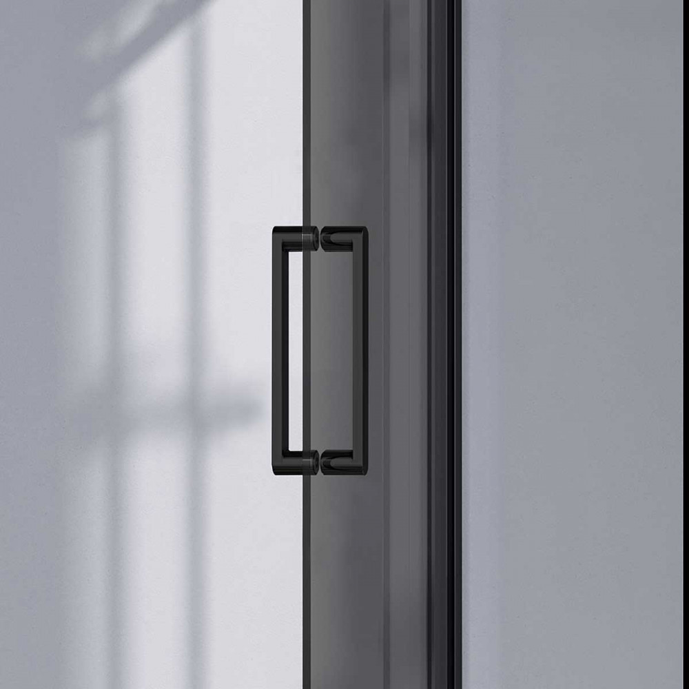 Душевая дверь Como-N VDS-4CN150CGB, 1500, черный, стекло тонированное