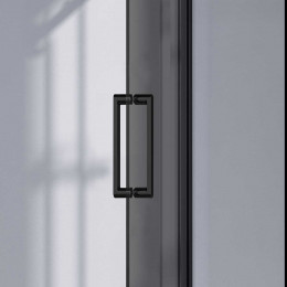 Душевая дверь Como-N VDS-4CN150CGB, 1500, черный, стекло тонированное
