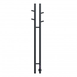 Полотенцесушитель электрический Vincea VTD-1D2BE 25х130, черный, таймер