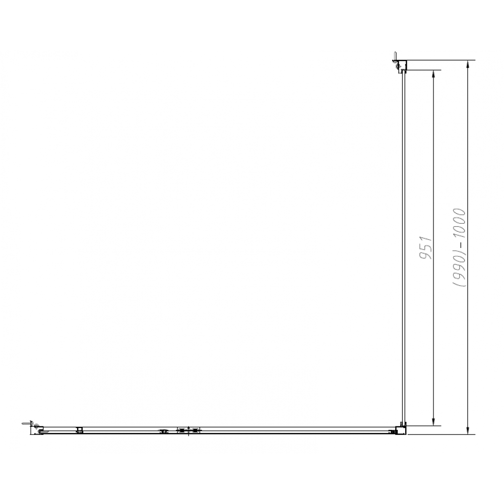 Душевой уголок Slim-N VSR-4SNP1012CLGM, 1200*1000, вороненая сталь, стекло прозрачное