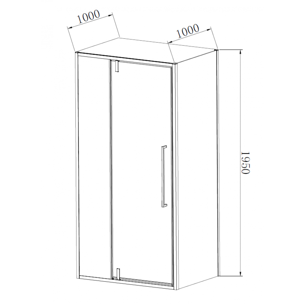 Душевой уголок Slim-N VSR-4SNP1012CLGM, 1200*1000, вороненая сталь, стекло прозрачное