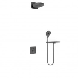 Душевой комплект Inspire VSFW-3I21MT1RGM встраиваемый, термостат, двухрежимный, вороненая сталь
