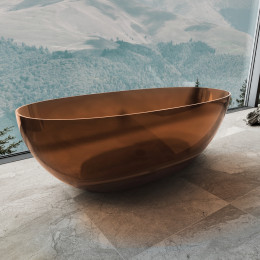 Ванна прозрачная Vincea VBT-6T01BR, 1700*750*550, цвет янтарь прозрачный