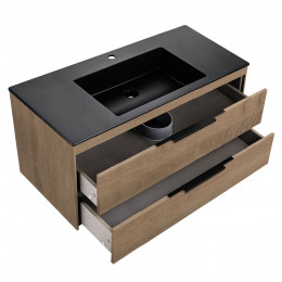 База под раковину Chiara 2D 1000 подвесная, 2 выкатных ящика soft-close, N.Oak