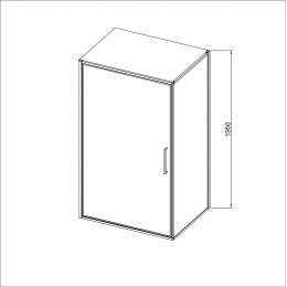 Душевой уголок Slim 8mm VSR-4SLP9090CLB, 900*900, черный, стекло прозрачное