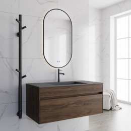 База под раковину Chiara 1000 подвесная, 1 выкатной ящик soft-close, C.Oak