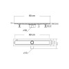 Душевой лоток SAY OPTIMA 601.60.B.M.S.NSN, 60 см, матовый черный