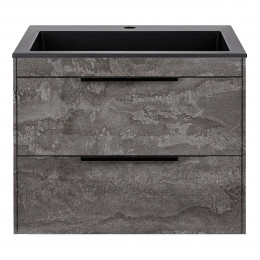 База под раковину Chiara 2D 600 подвесная, 2 выкатных ящика soft-close, G.Stone