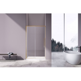 Душевая дверь Slim-N VDS-4SN130CLG, 1300, брашированное золото, стекло прозрачное