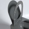 Унитаз подвесной Evo VT1-34SMA безободковый, цвет антрацит матовый, ультратонкое soft-close сиденье