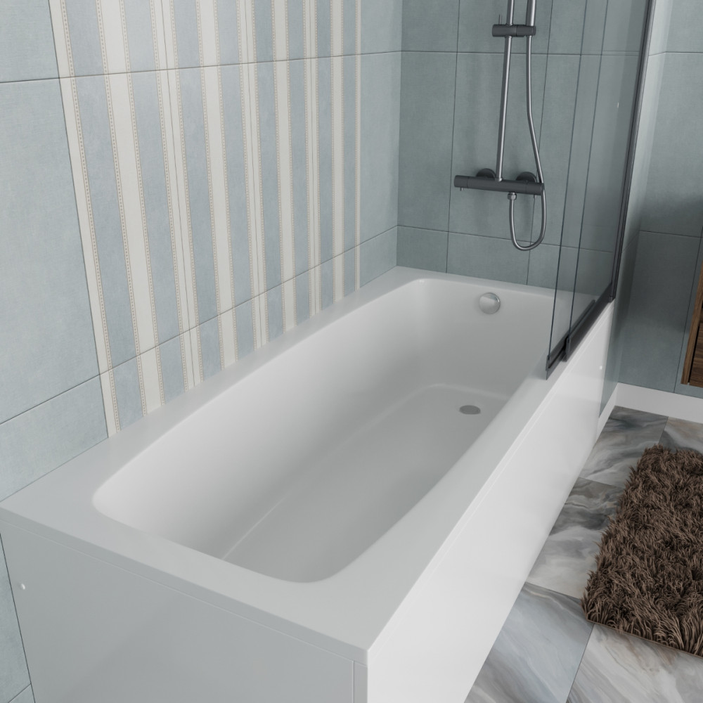 Ванна акриловая Vincea VBT-2S180-LG с ножками 1800*800*430, пристенная, цвет белый