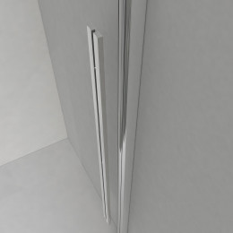 Душевая дверь Lugano VDS-1L120CGB-1, черный, стекло тонированное