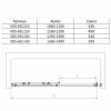 Душевая дверь Slim VDS-6SL120CLB, 1200, черный, стекло прозрачное