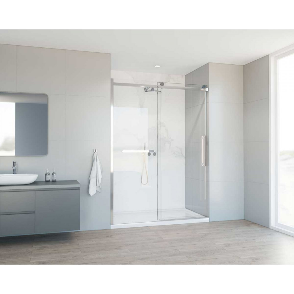 Душевая дверь Como Soft VDS-1CS150CL, 1500, хром, стекло прозрачное