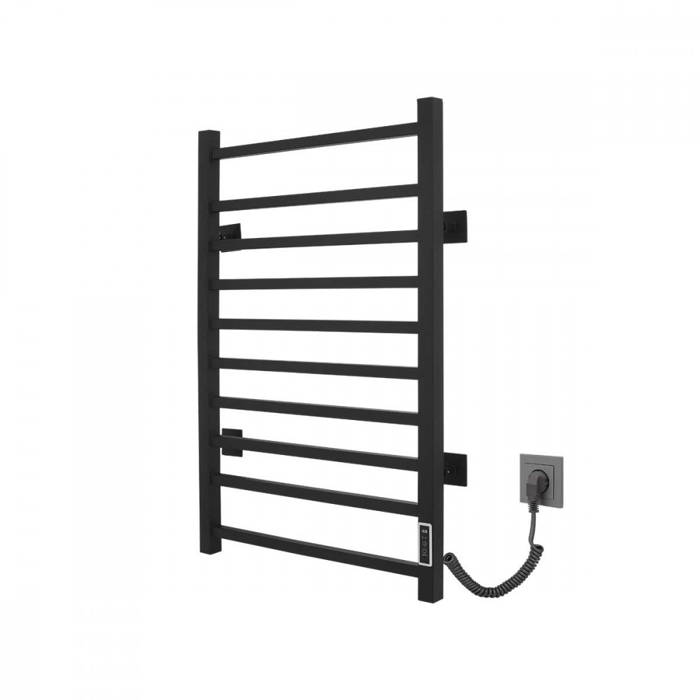 Полотенцесушитель электрический Vincea VTD-1LBE 50x80, черный, таймер