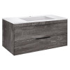 База под раковину Chiara 2D 1000 подвесная, 2 выкатных ящика soft-close, G.Stone